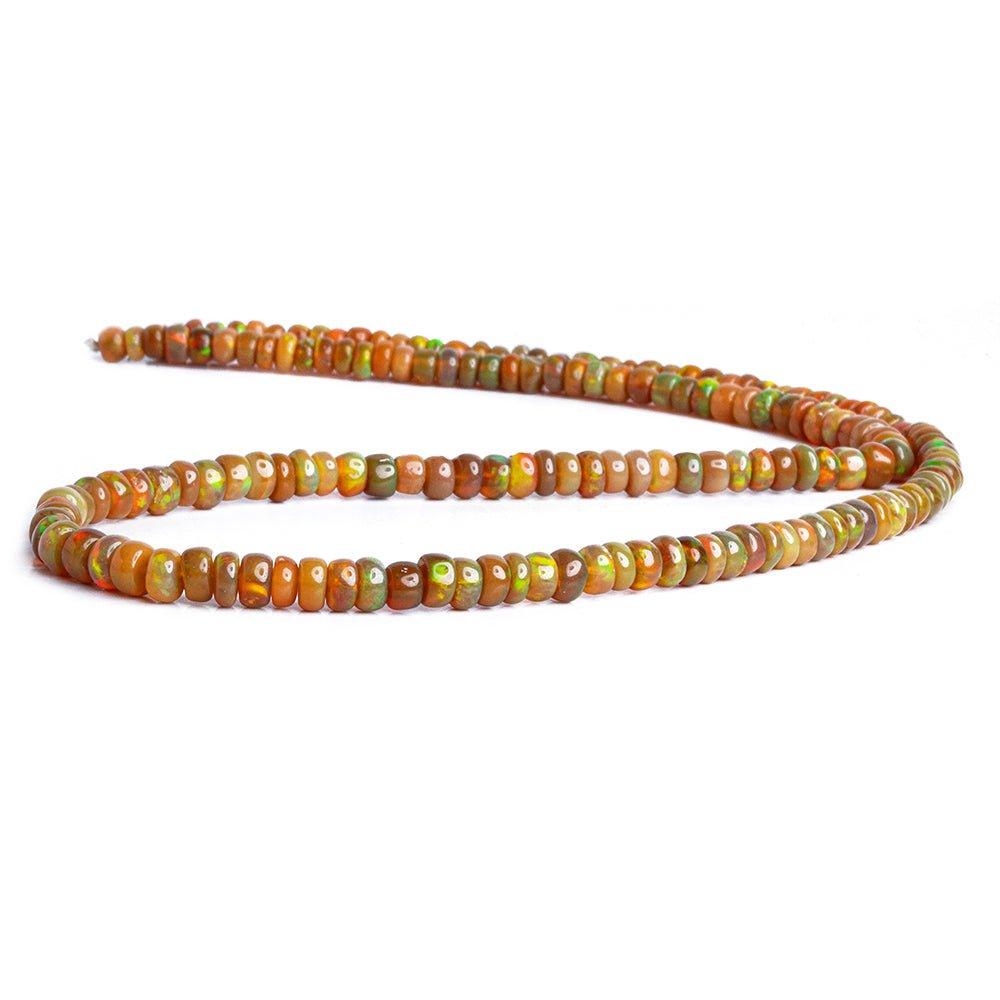 Ethiopian Opal Plain Rondelle Beads 15 inch 200 pieces - The Bead Traders