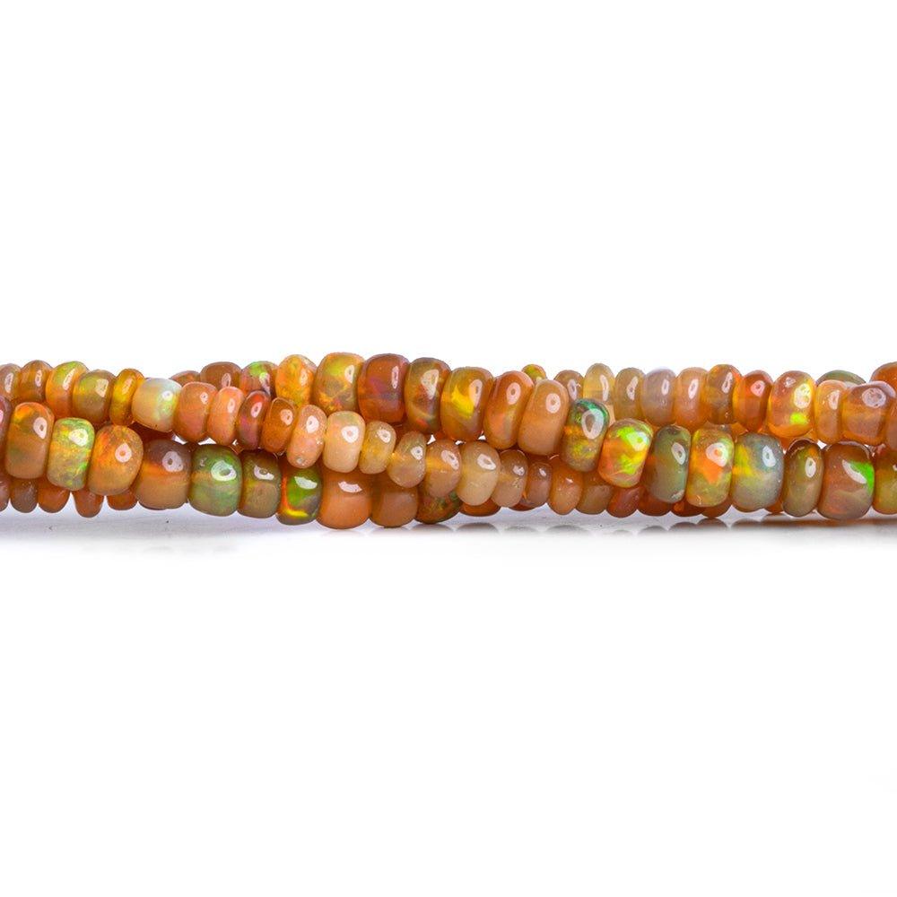 Ethiopian Opal Plain Rondelle Beads 15 inch 200 pieces - The Bead Traders