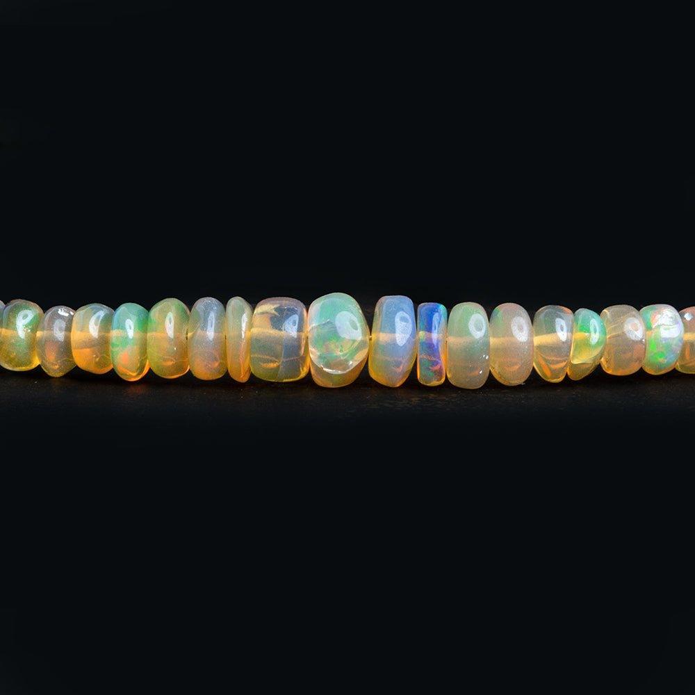 Ethiopian Opal Plain Rondelle Beads 16 inch 190 pieces - The Bead Traders