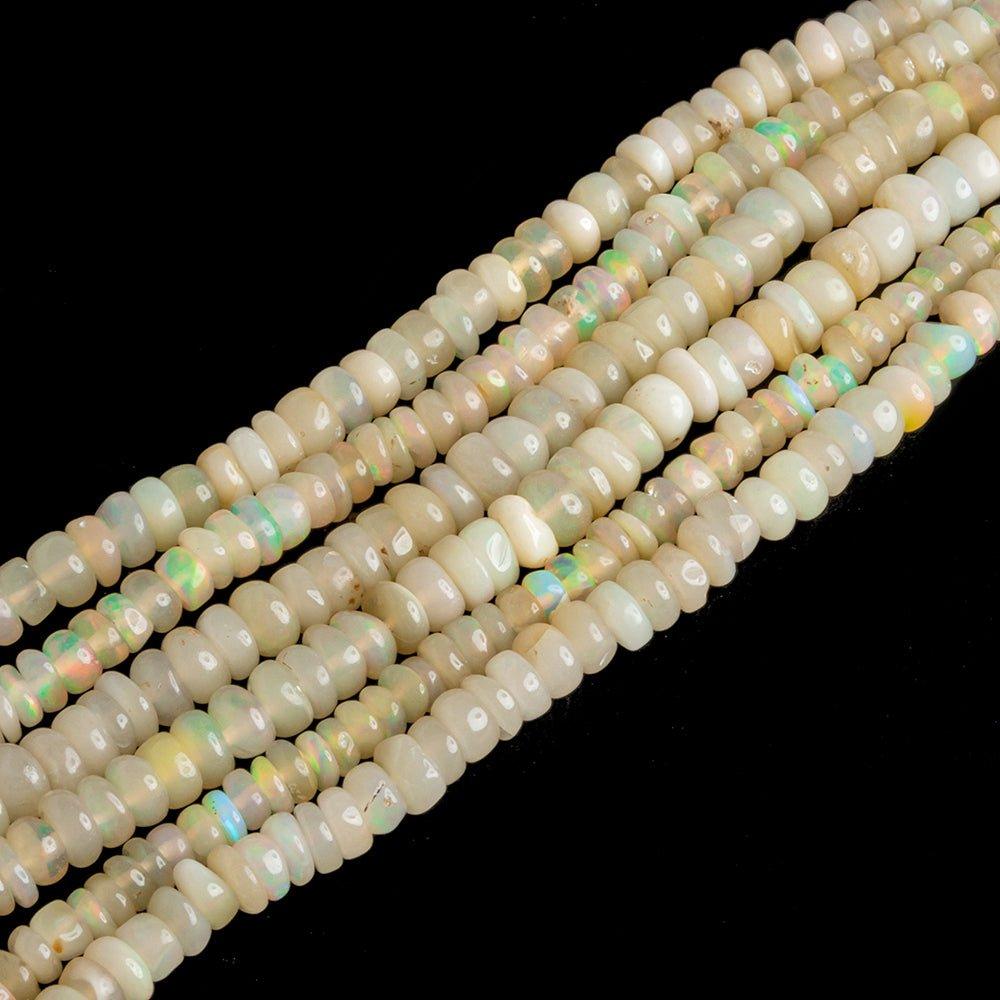 Ethiopian Opal Plain Rondelles - Lot of 3 - The Bead Traders