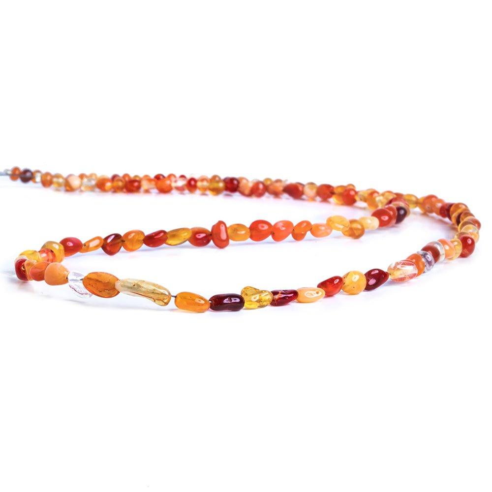 Fire Opal Plain Nugget Beads 18 inches 120 pieces - The Bead Traders