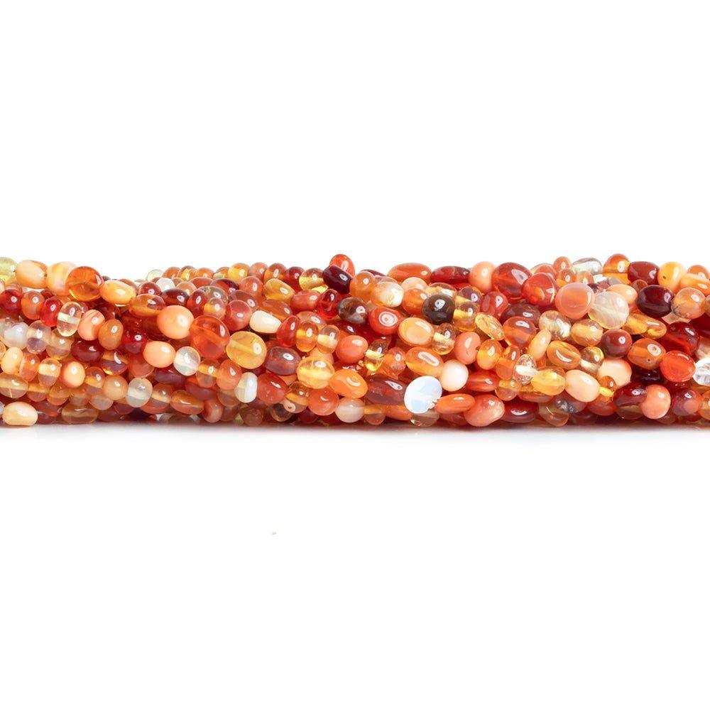 Fire Opal Plain Nugget Beads 18 inches 120 pieces - The Bead Traders