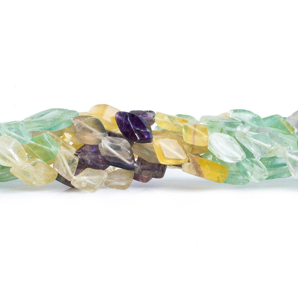 Fluorite Plain Kite Beads 13 inch 30 pieces - The Bead Traders