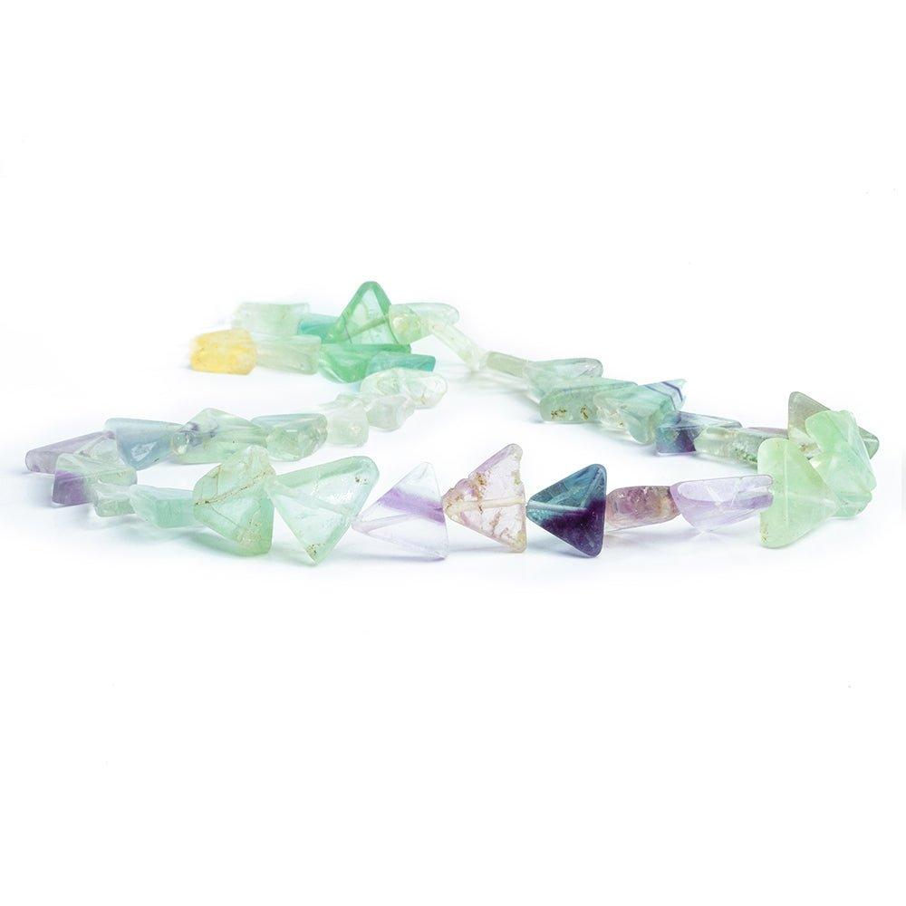 Fluorite Plain Triangle Beads 13 inch 45 pieces - The Bead Traders