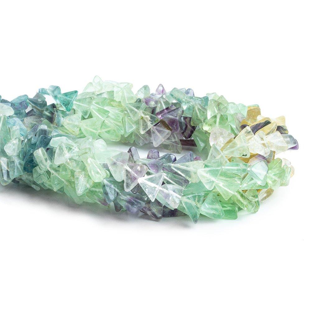 Fluorite Plain Triangle Beads 13 inch 45 pieces - The Bead Traders