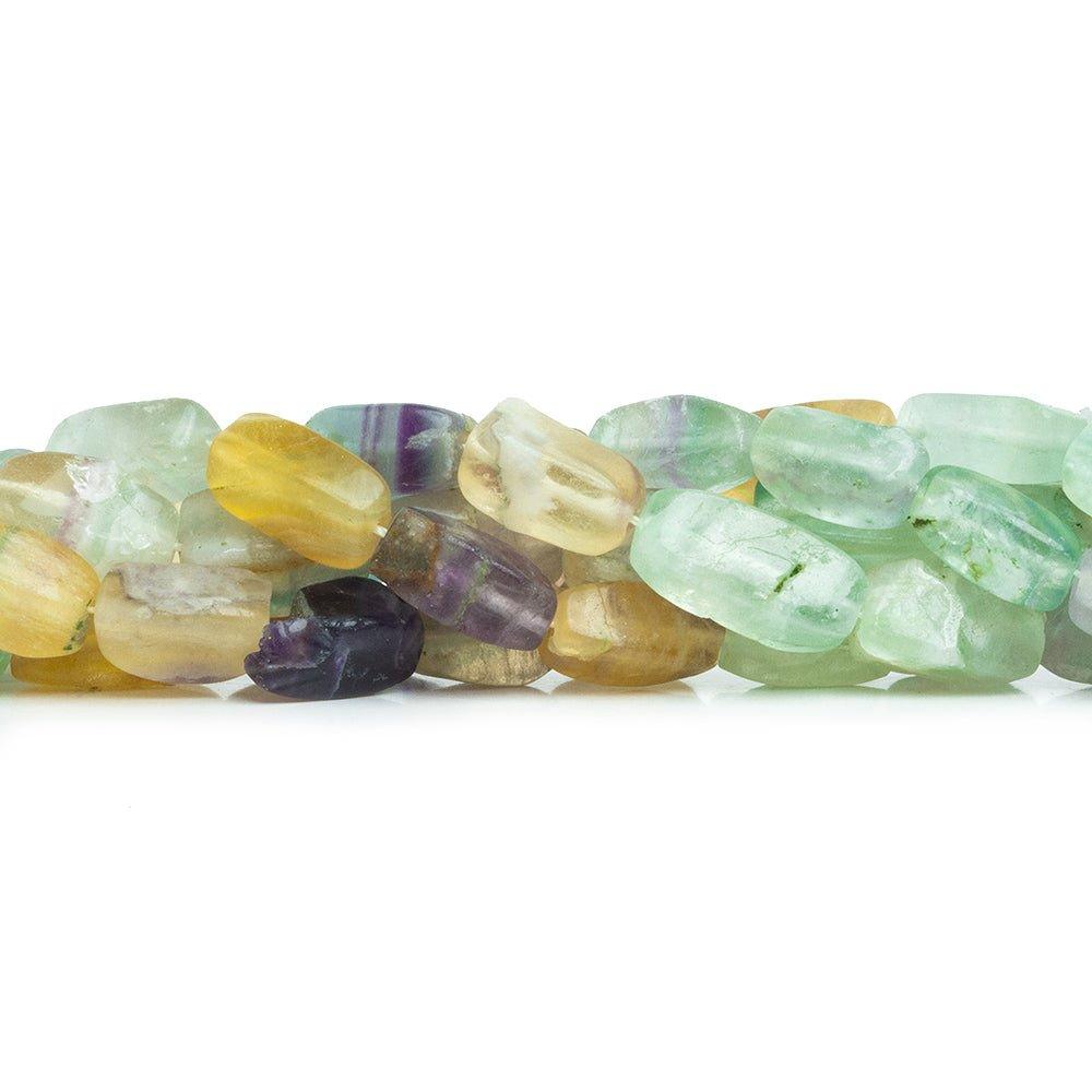 Fluorite Plain Tube Beads 12 inch 23 pieces - The Bead Traders
