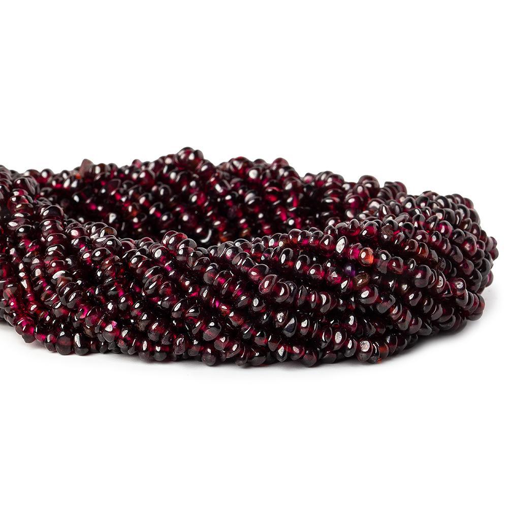 Garnet center drilled Plain Nuggets 13 inch 145 beads - The Bead Traders