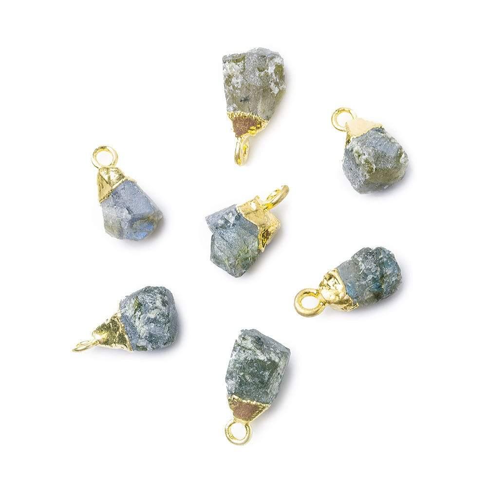 Gold Leafed Labradorite Natural Crystal Pendant 1 Piece - The Bead Traders