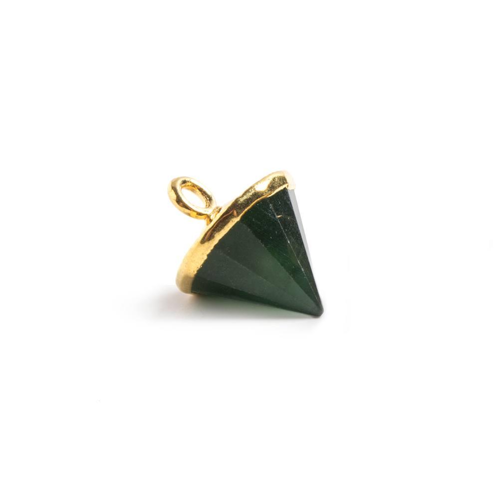 Gold Leafed Serpentine Pendulum Pendant 1 piece - The Bead Traders