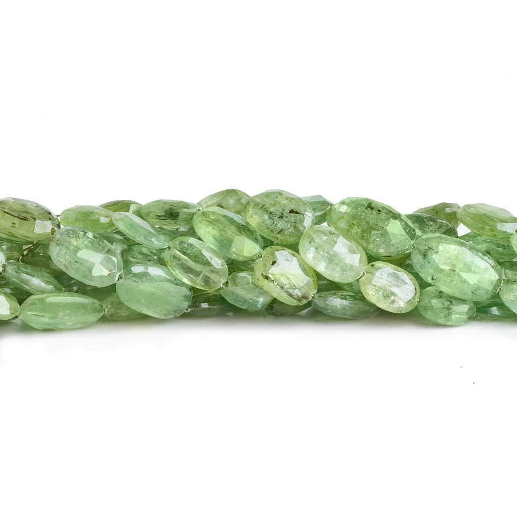 Green Kyanite Faceted Ovals 16 inch 40 beads - The Bead Traders