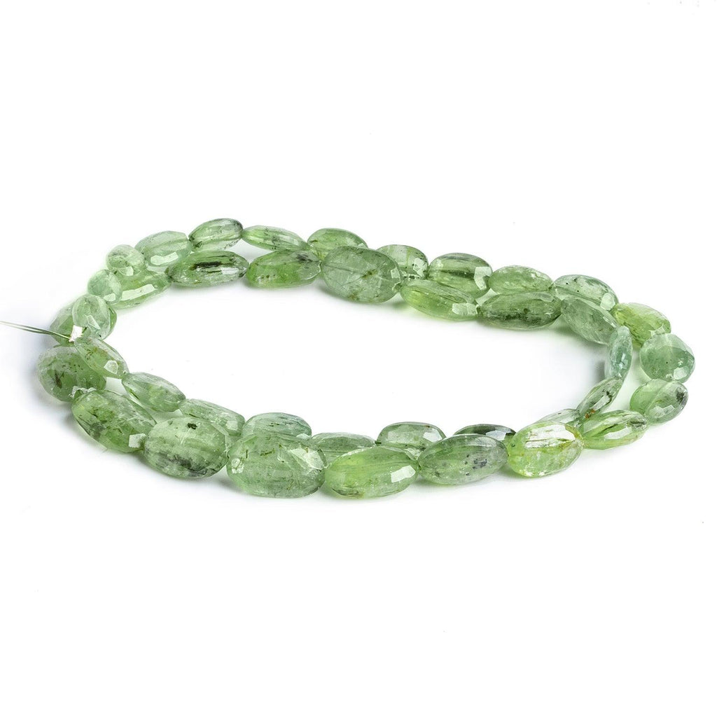 Green Kyanite Faceted Ovals 16 inch 40 beads - The Bead Traders