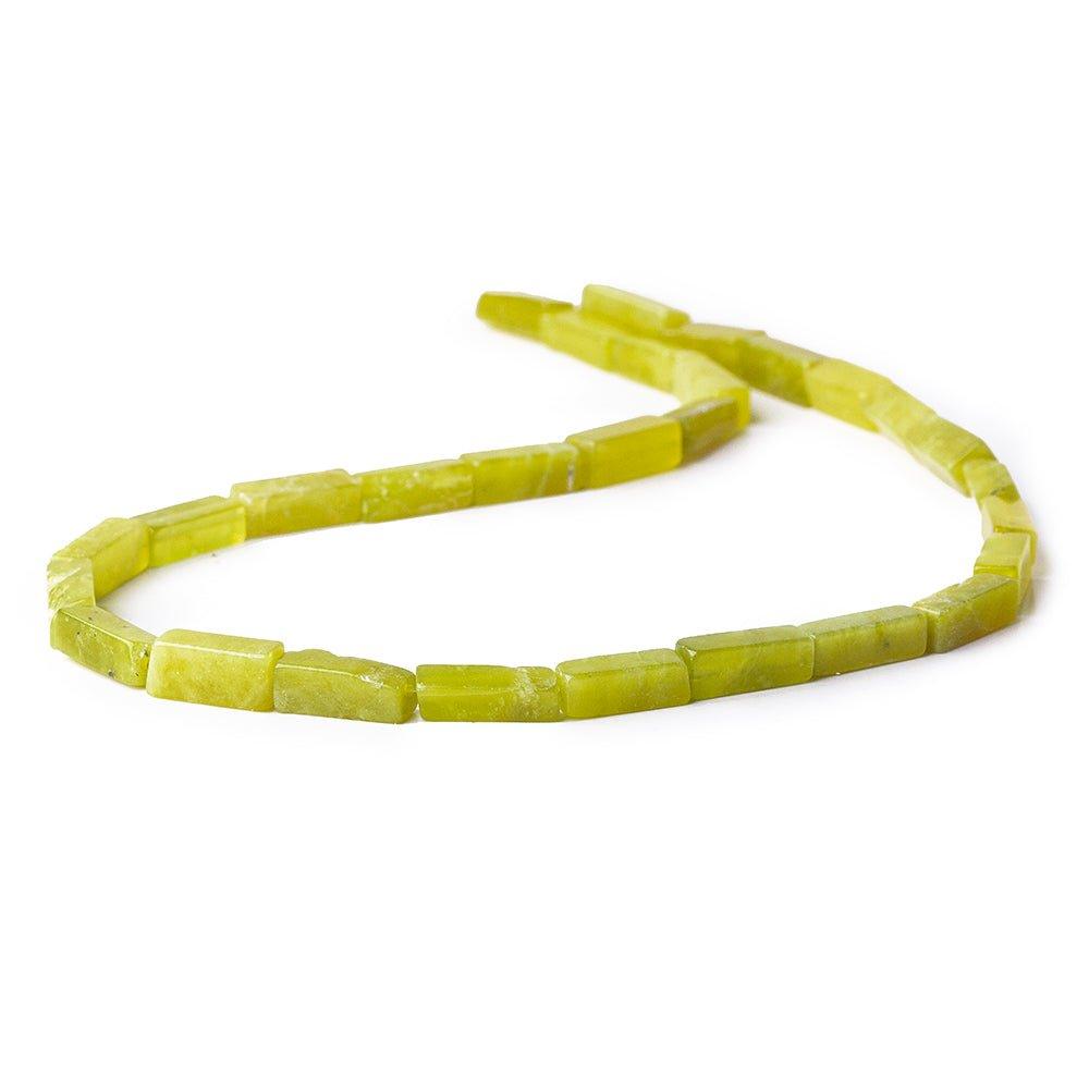 Green Serpentine Bead Plain Rectangle - The Bead Traders