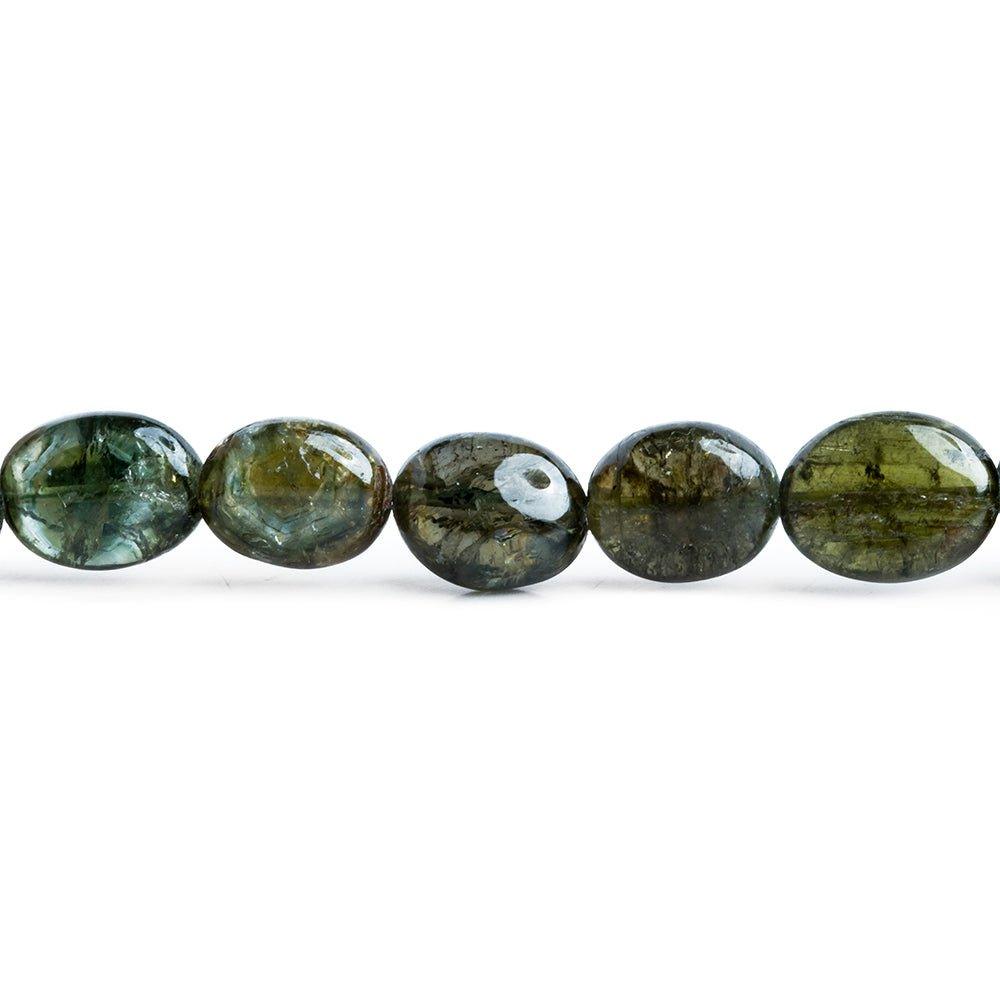 Green Tourmaline Plain Nugget Beads 15 inch 38 pieces - The Bead Traders