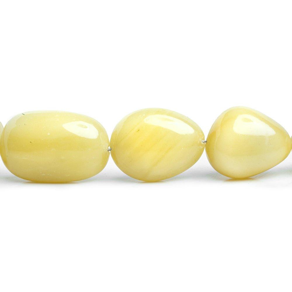 Honey Opal Plain Nugget Beads 16 inch 23 pieces - The Bead Traders