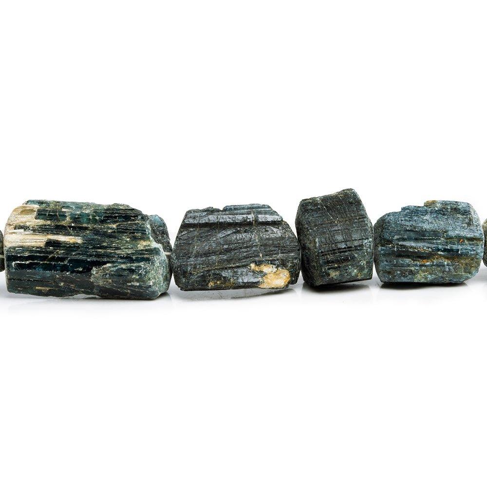 Indicolite Tourmaline Natural Crystal Beads 15 inch 30 pieces - The Bead Traders