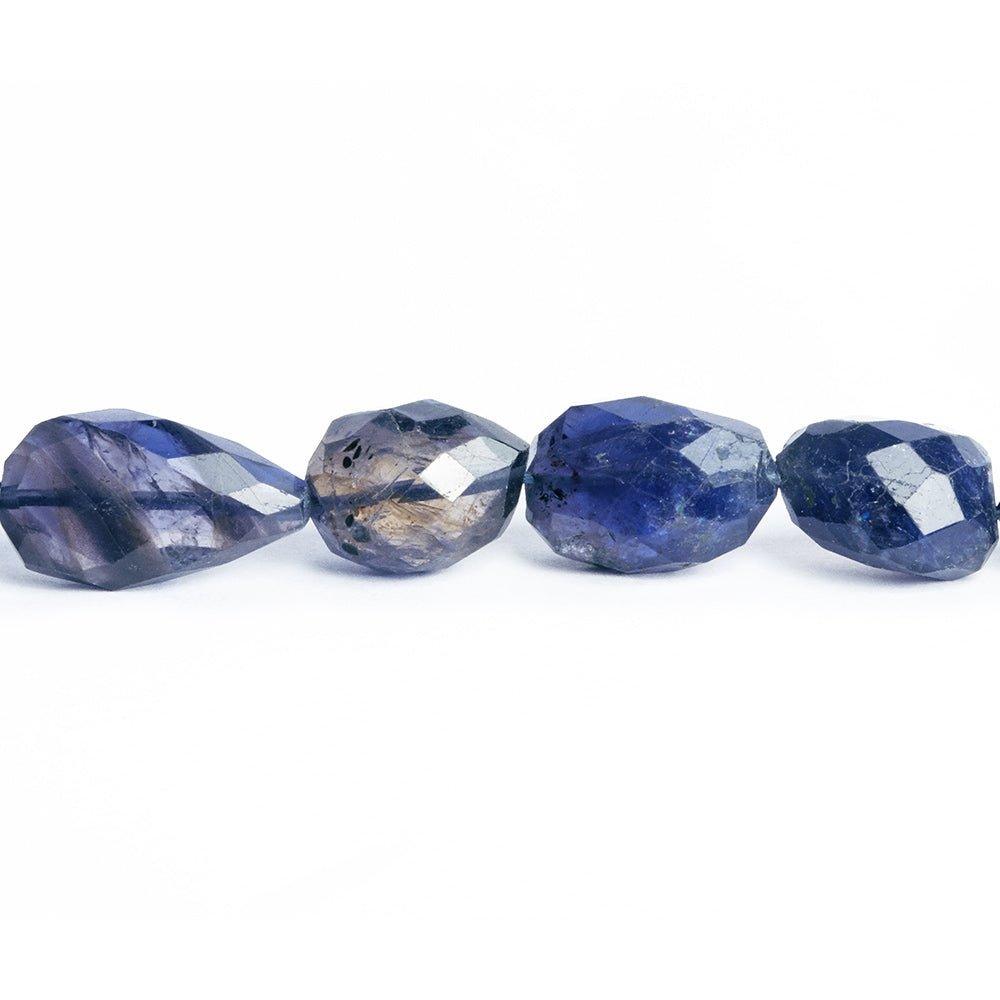 Iolite Faceted Nugget Beads 15 inch 28 pieces - The Bead Traders