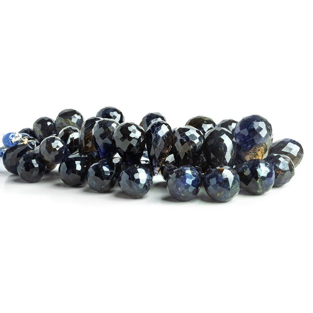 Iolite Faceted Teardrop Beads 8 inch 45 pieces - The Bead Traders