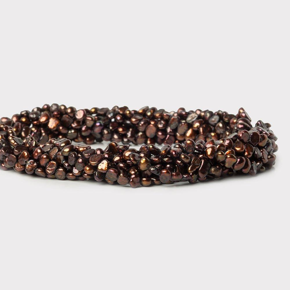 Iridescent Brown Freshwater Pearls 3-4mm Baroque - The Bead Traders