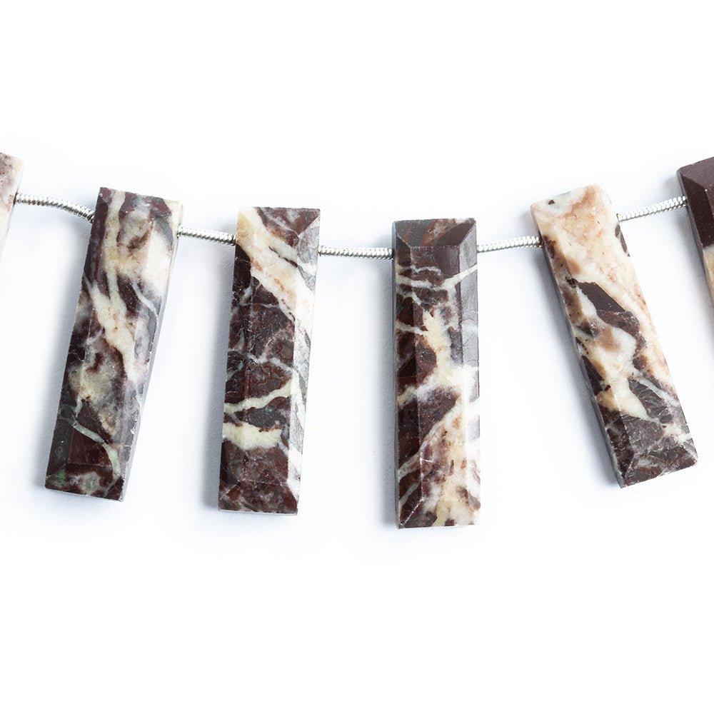 Jasper Top Drilled Rectangle Beads 8 inch 13 pieces - The Bead Traders
