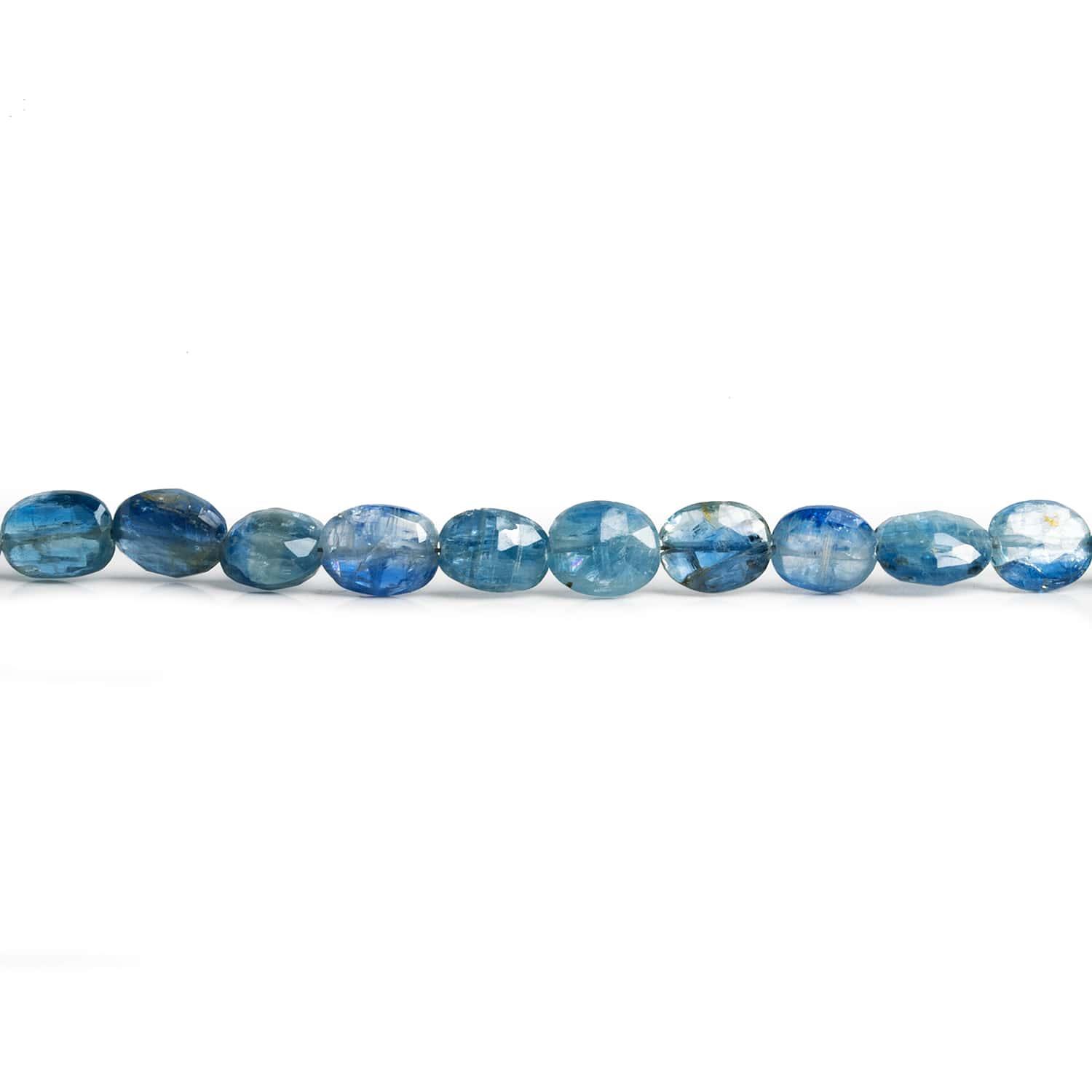 Kyanite Faceted Ovals 15 inch 50 beads - The Bead Traders