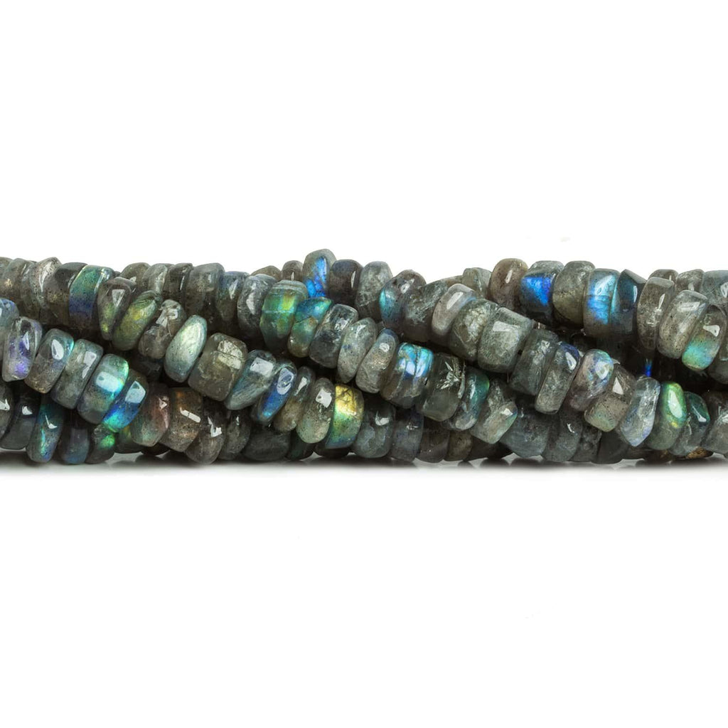 Labradorite Plain Heishis 13 inch 95 pieces - The Bead Traders