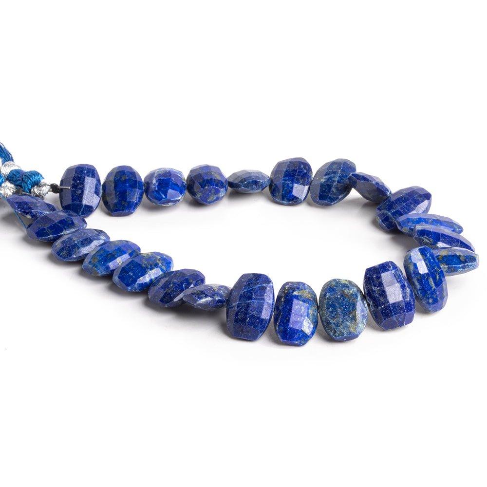 Lapis Lazuli Faceted Cushion Beads 8 inch 25 pieces - The Bead Traders