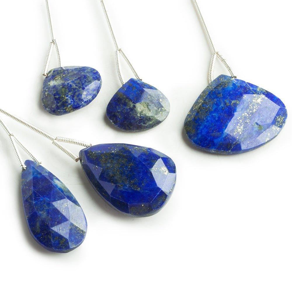 Lapis Lazuli Faceted Focals - Lot of 5 - The Bead Traders
