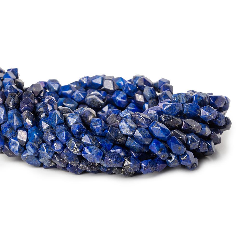 Lapis Lazuli Faceted Rectangular beads 12 inch 37 pieces - The Bead Traders