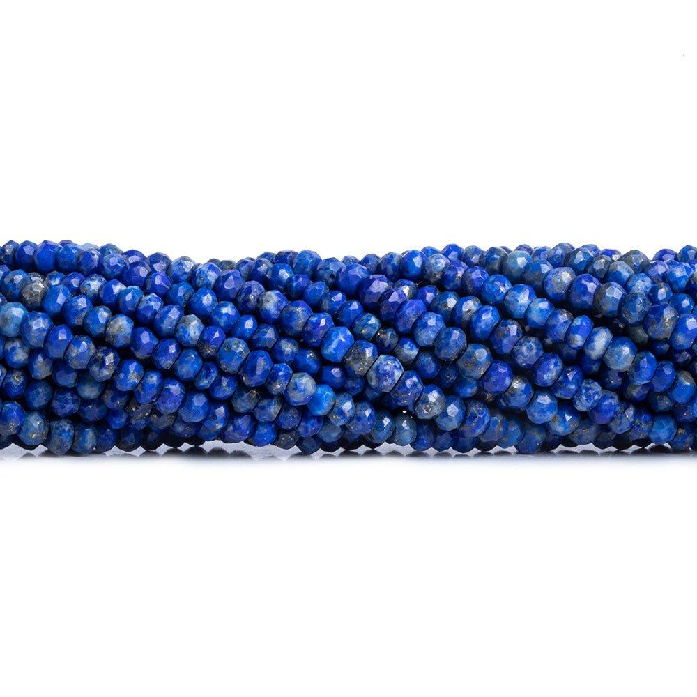 Lapis Lazuli Faceted Rondelle Beads 13 inch 110 pieces - The Bead Traders
