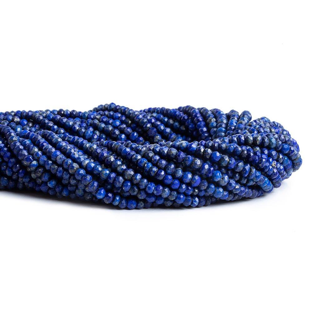 Lapis Lazuli Faceted Rondelle Beads 13 inch 120 pieces - The Bead Traders