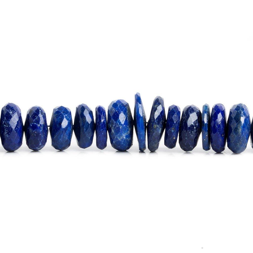 Lapis Lazuli Faceted Rondelle Beads 16 inch 115 pieces - The Bead Traders