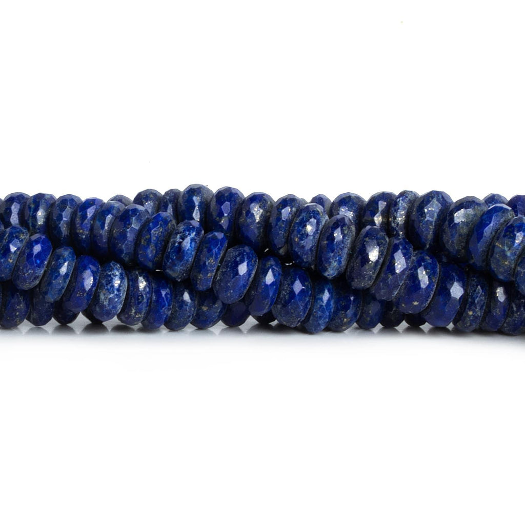 Lapis Lazuli Faceted Rondelles 16 inch 125 beads - The Bead Traders