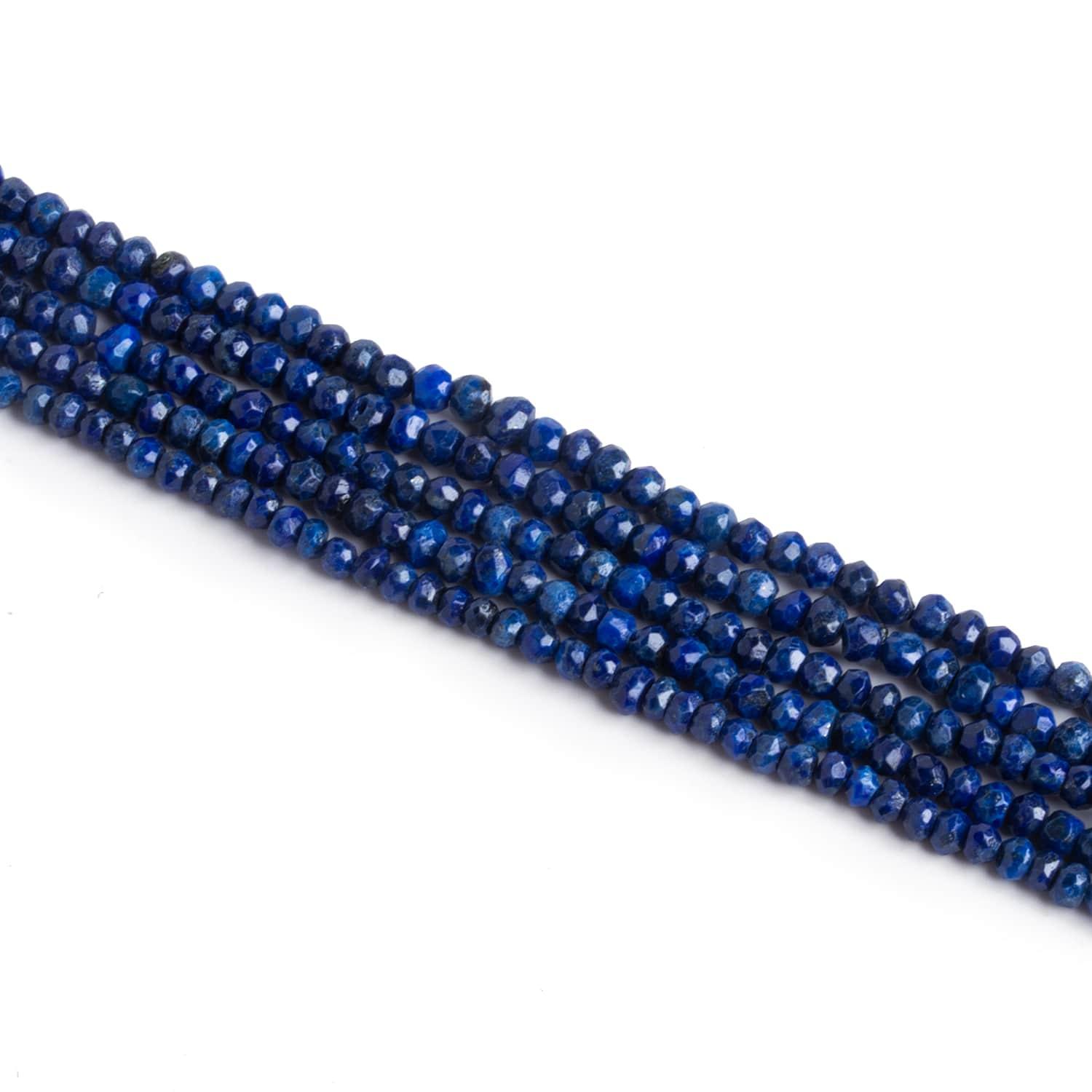 Lapis Lazuli Faceted Rondelles - Lot of 5 - The Bead Traders