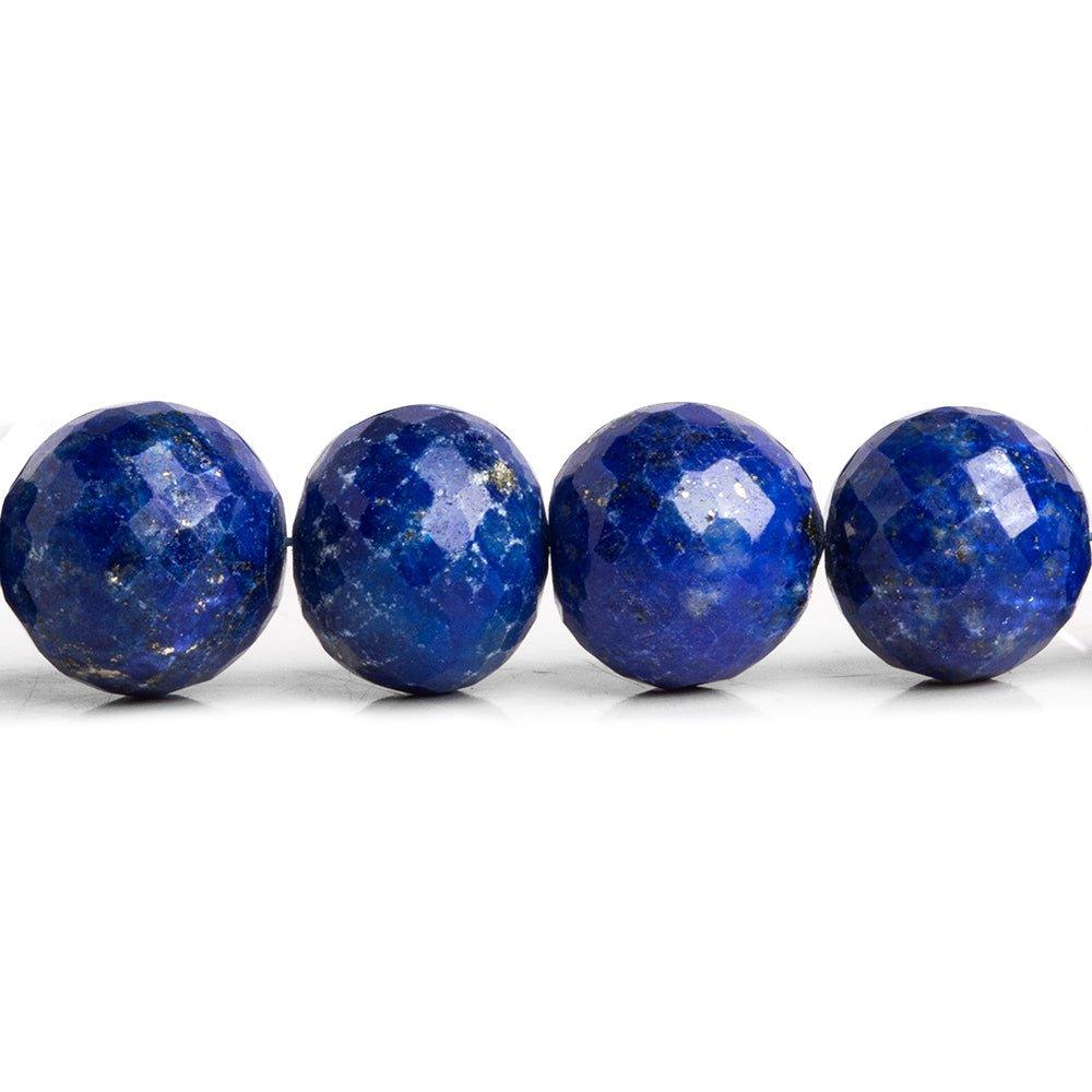 Lapis Lazuli Faceted Round Beads 16 inch 47 pieces - The Bead Traders