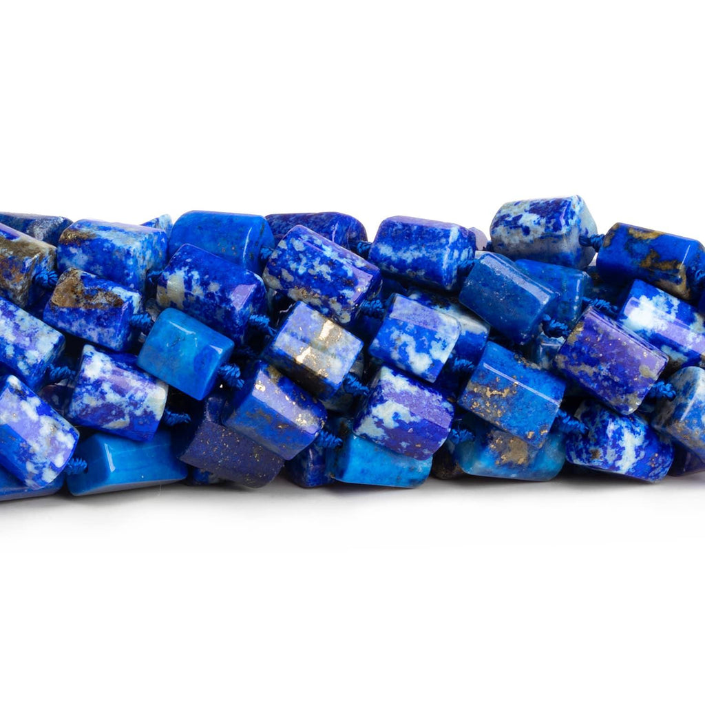 Lapis Lazuli Faceted Tubes 16 inch 31 beads - The Bead Traders