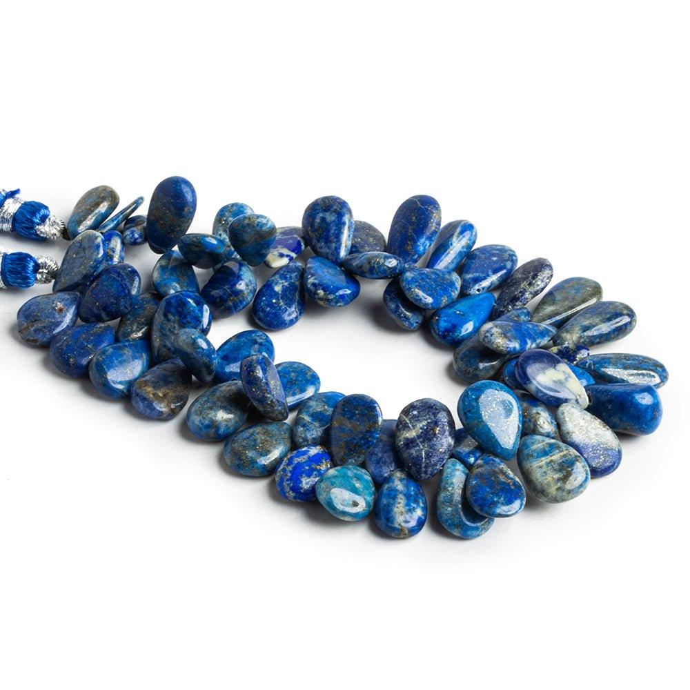 Lapis Lazuli Plain Pear Beads 8 inch 59 pieces - The Bead Traders