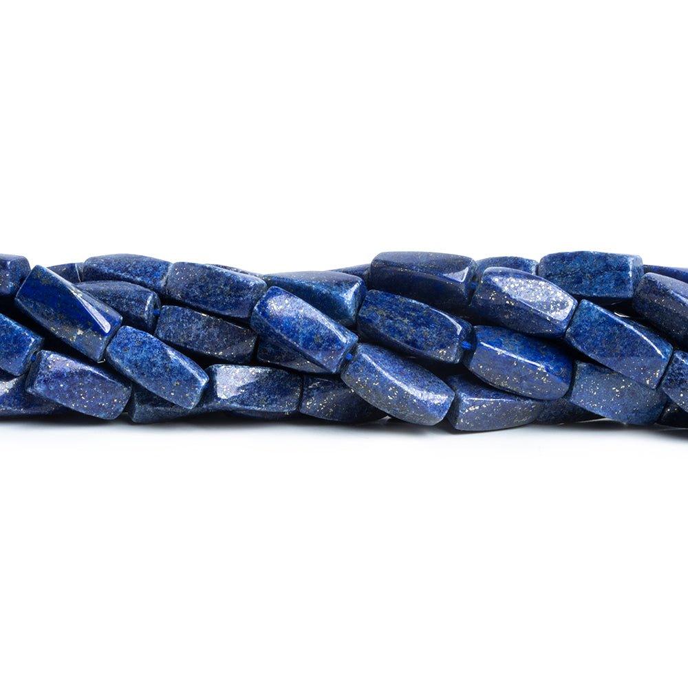 Lapis Lazuli Twist Tube Beads 13 inch 27 pieces - The Bead Traders