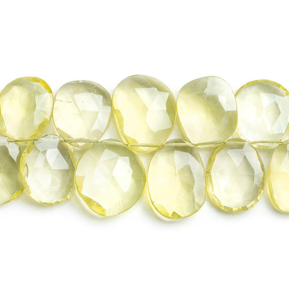 Lemon Quartz Faceted Freeshape Beads 9 inch 45 pieces - The Bead Traders
