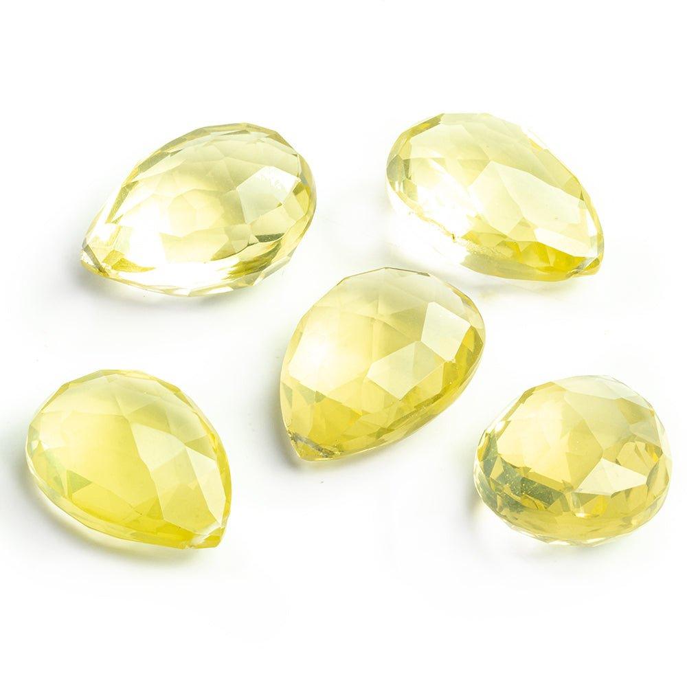 Lemon Quartz Faceted Pear Focal Bead 1 Piece - The Bead Traders