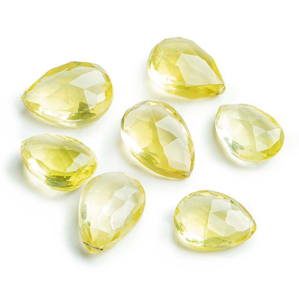 Lemon Quartz Faceted Pear Focal Bead 1 Piece - The Bead Traders