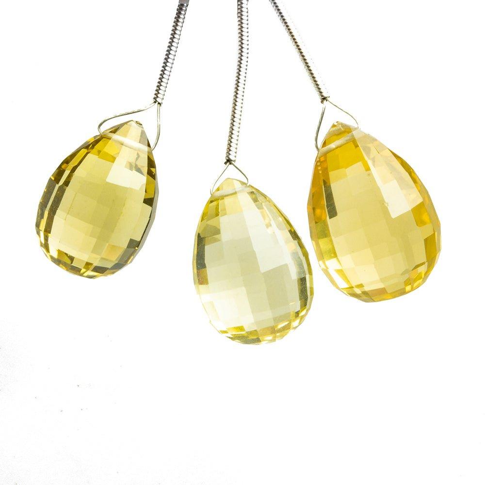Lemon Quartz Faceted Pear Focal Bead 1 Piece - The Bead Traders