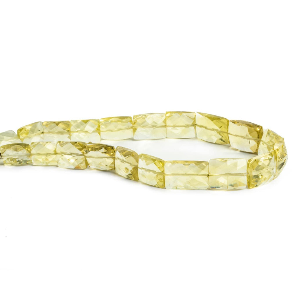 Lemon Quartz Faceted Rectangles 8 inch 20 beads - The Bead Traders