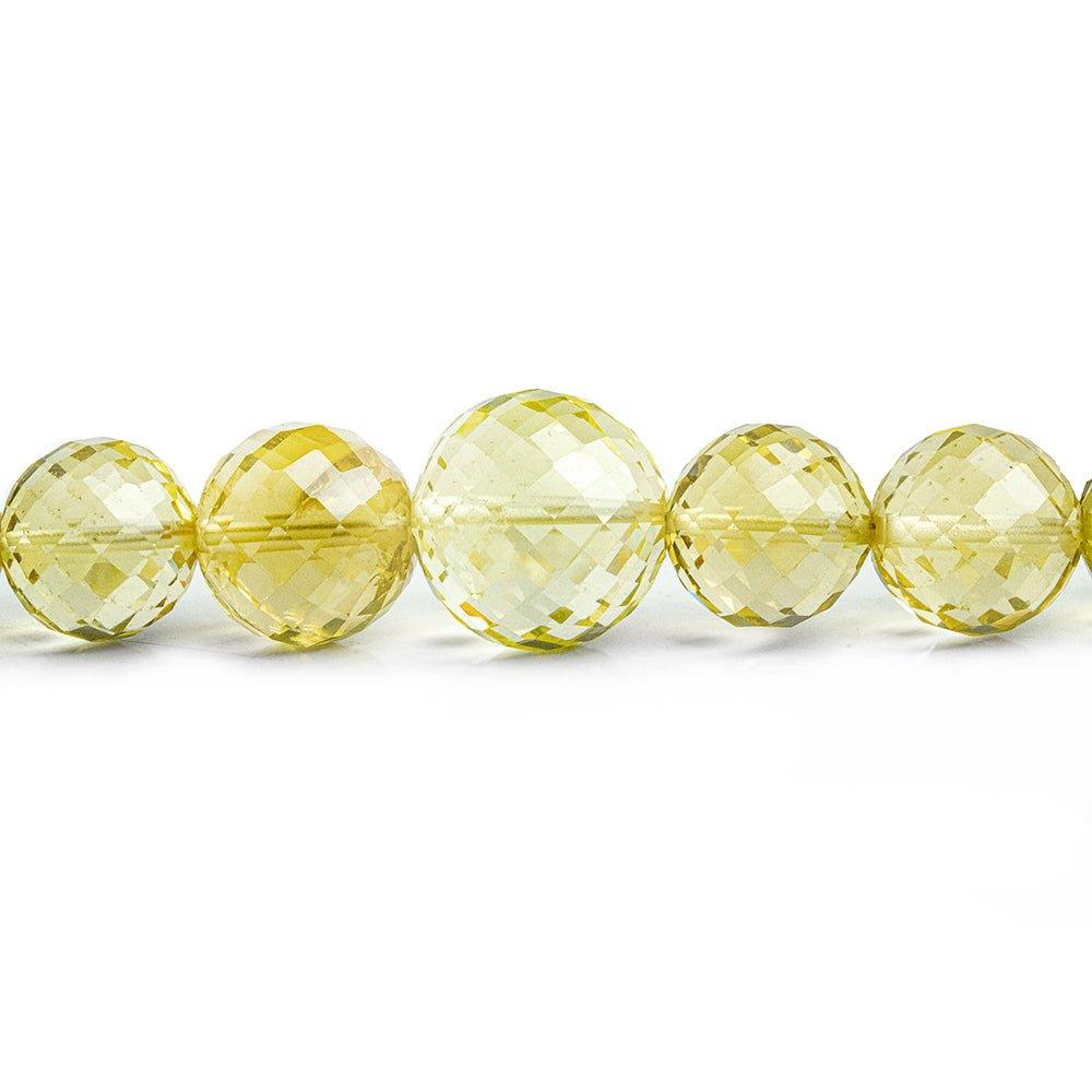 Lemon Quartz Faceted Round Beads 18 inch 47 pieces - The Bead Traders