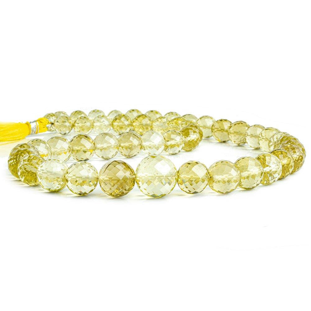 Lemon Quartz Faceted Round Beads 18 inch 47 pieces - The Bead Traders