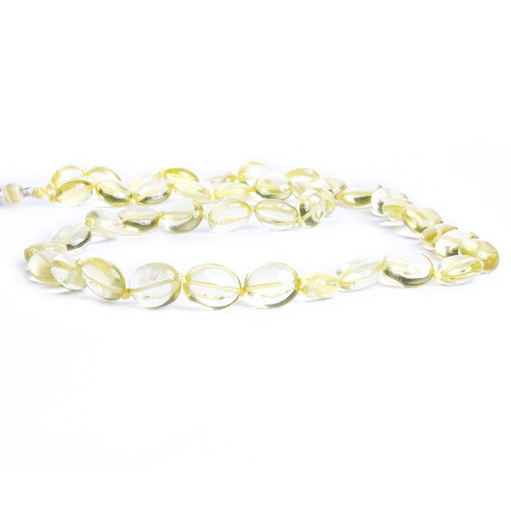 Lemon Quartz Plain Oval Beads 16 inch 46 pieces - The Bead Traders