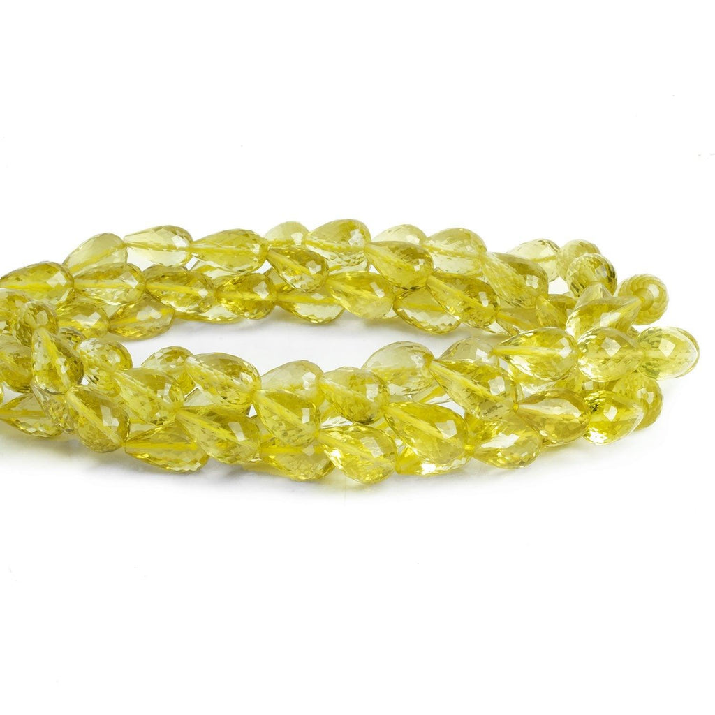 Lemon Quartz Straight Drilled Teardrops 16 pieces 33 pieces - The Bead Traders