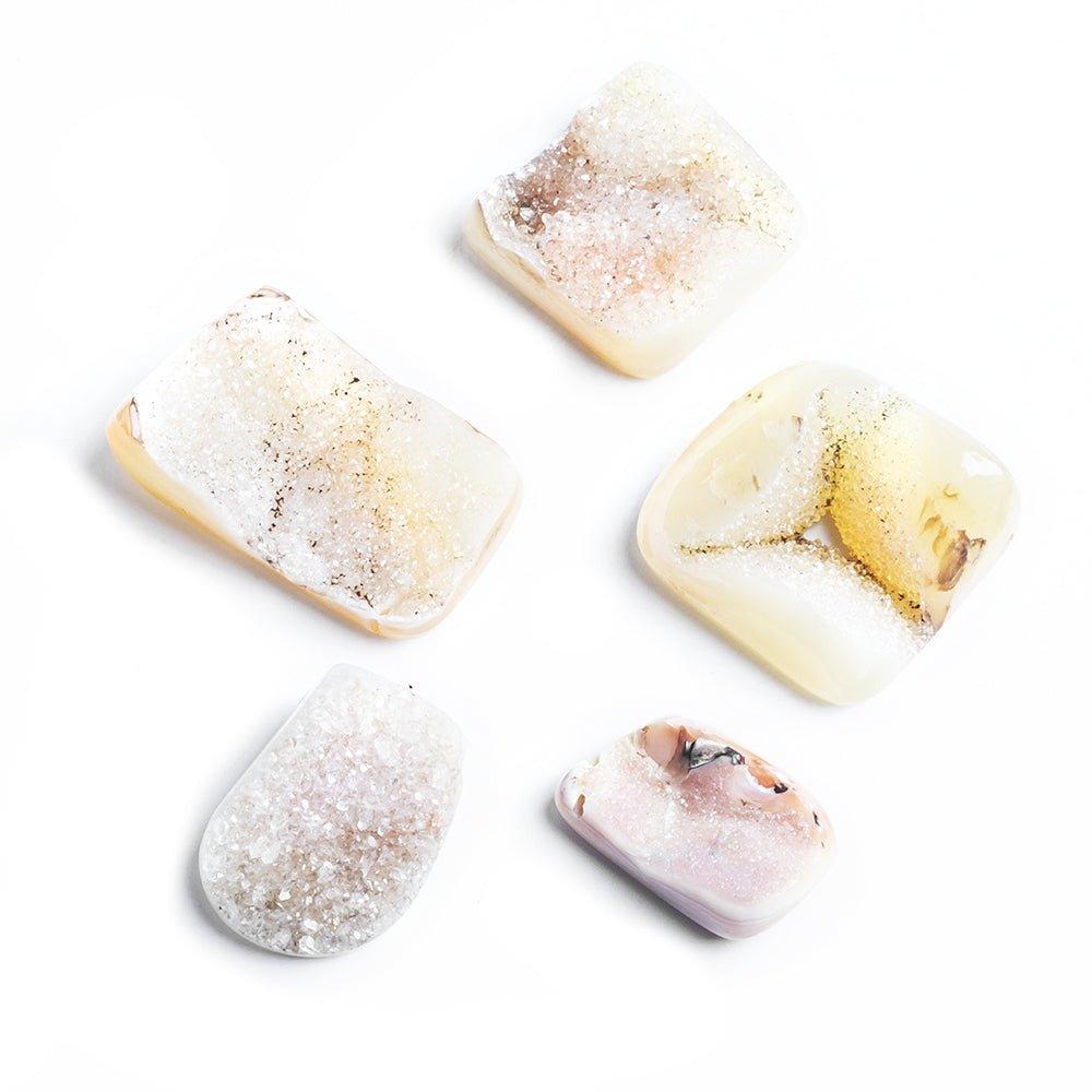 Lemonade Agate Drusy Nugget Beads 5 pieces - The Bead Traders