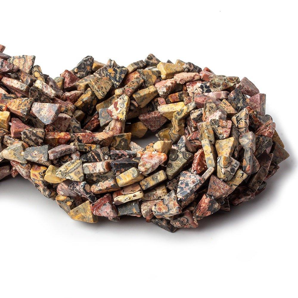 Leopardskin Jasper Plain Triangle Beads - The Bead Traders