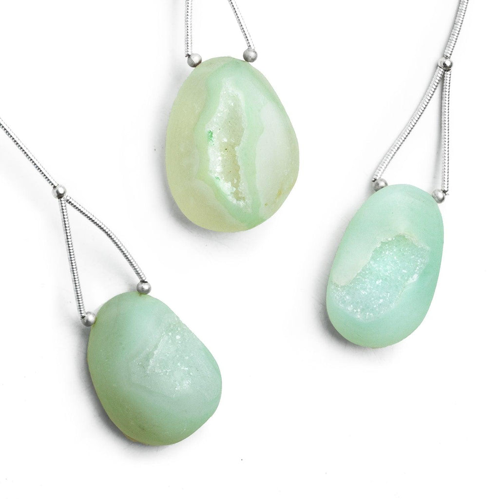 Light Green Drusy Focal Bead 1 Piece - The Bead Traders