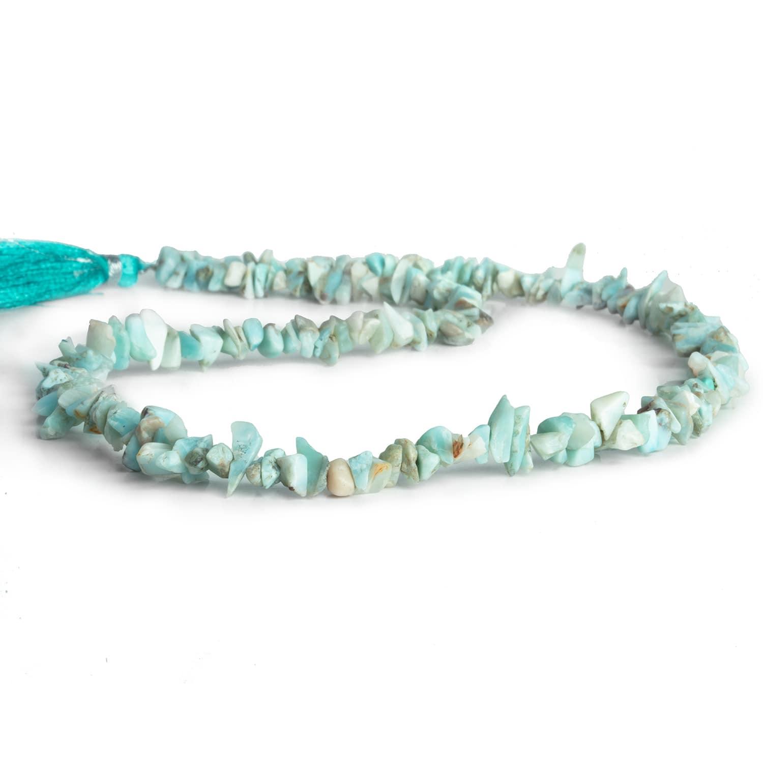Light Larimar Natural Chips 17 inch 175 beads - The Bead Traders